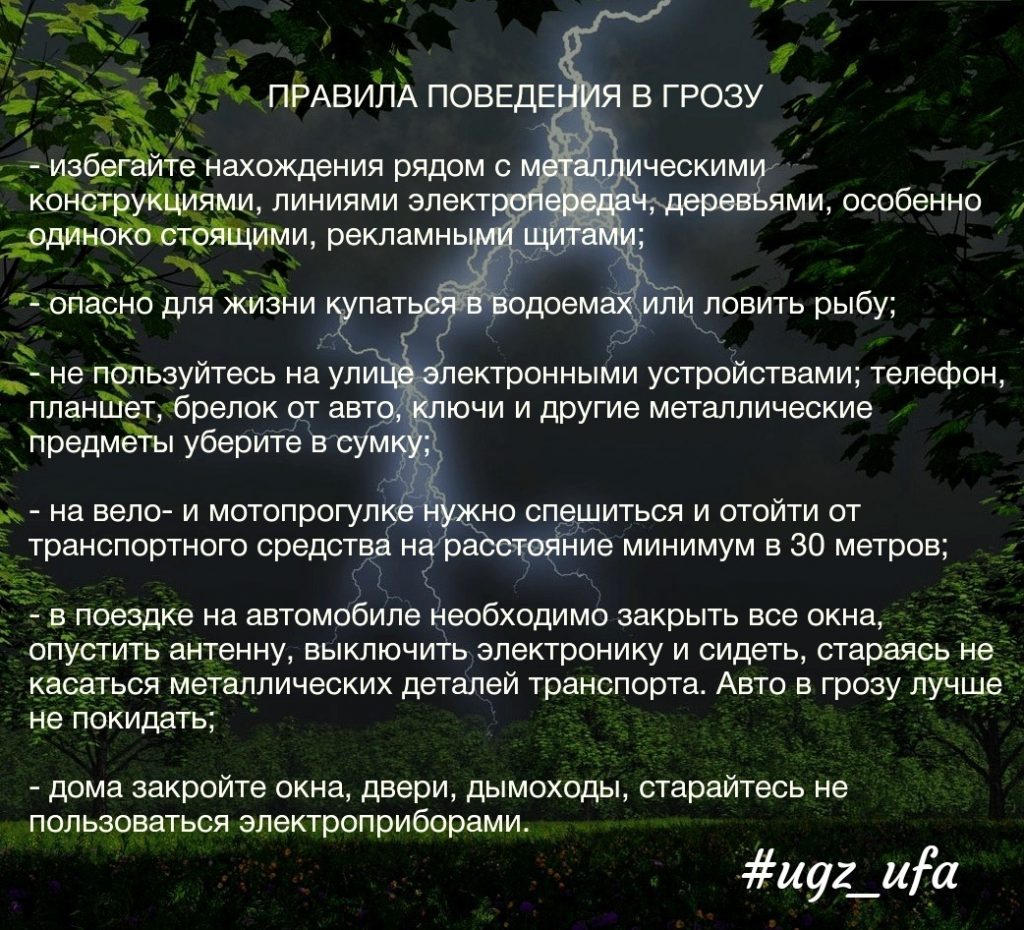 В Уфе испортится погода: ожидается гроза, дождь и усиление ветра |  Муниципальное бюджетное учреждение 